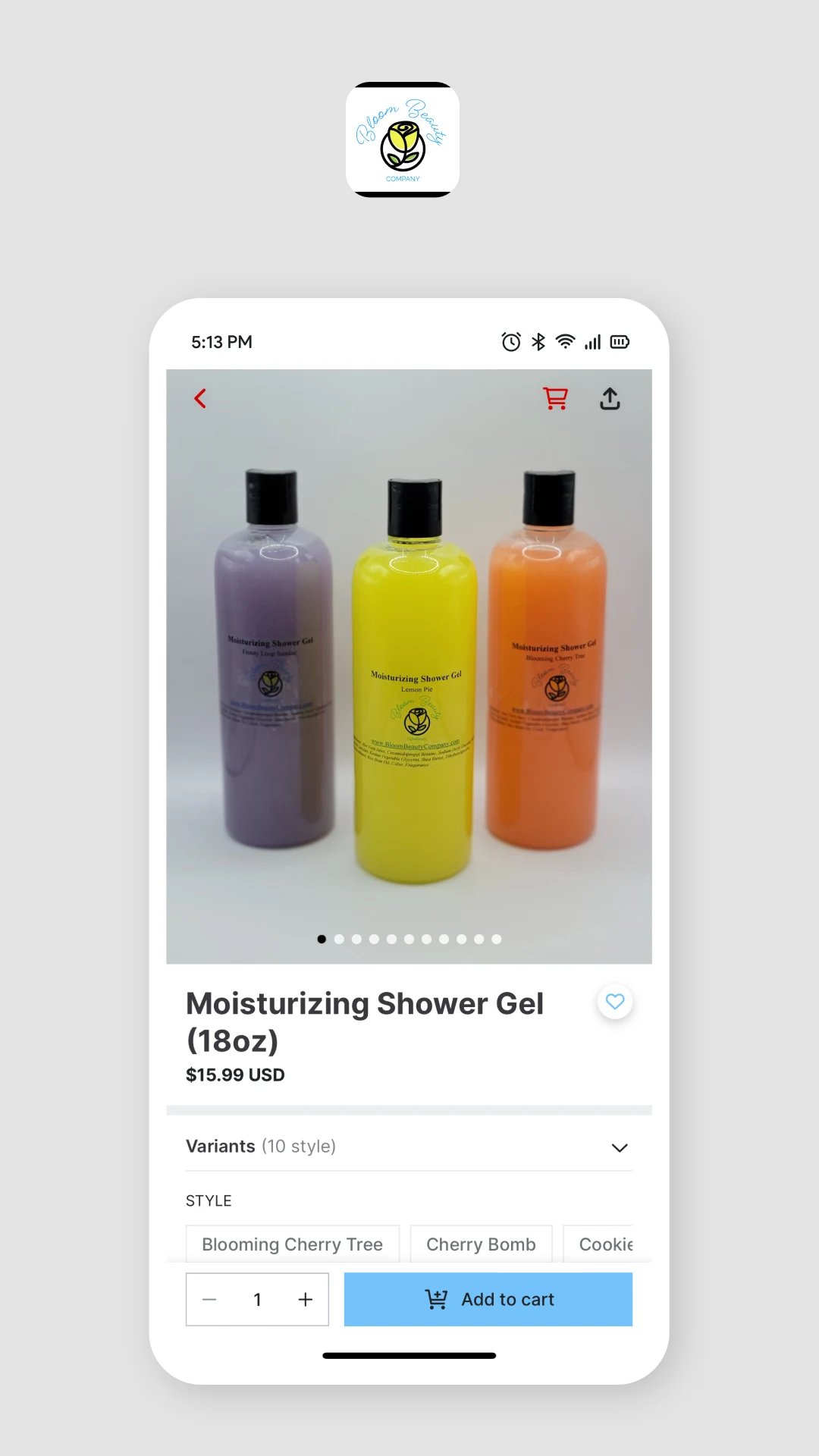 Bloom Beauty Company screenshot